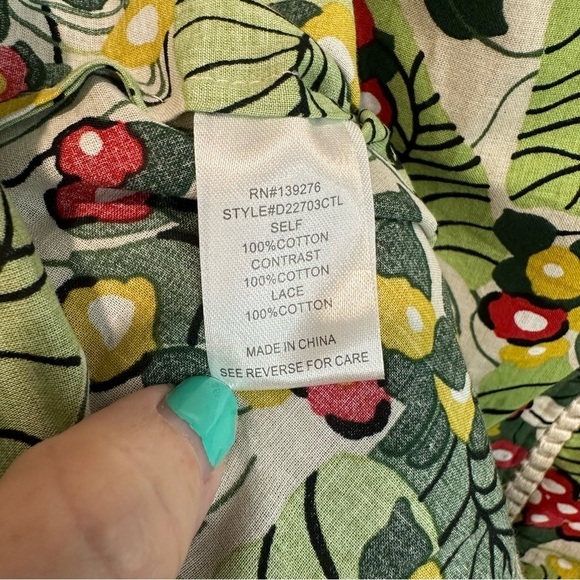 Women’s Daniel Rainn Boho Halter Tope Blouse Floral XL New w/ Tags - Picture 6 of 11